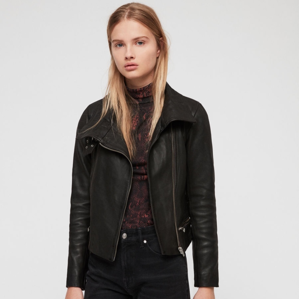BALES LEATHER BIKER JACKET All SAINTS